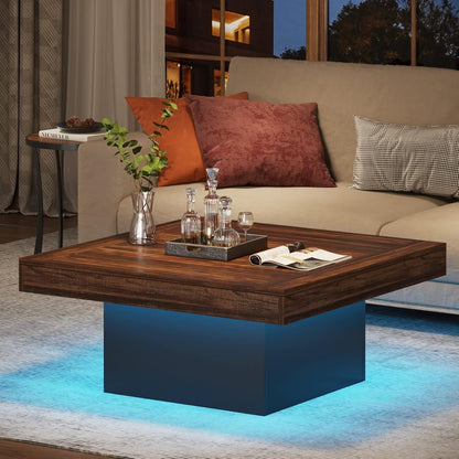 LED Square Coffee Table
