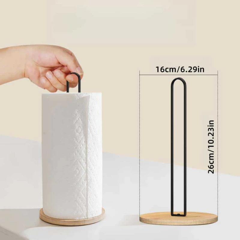 Bamboo Paper Towel Holder