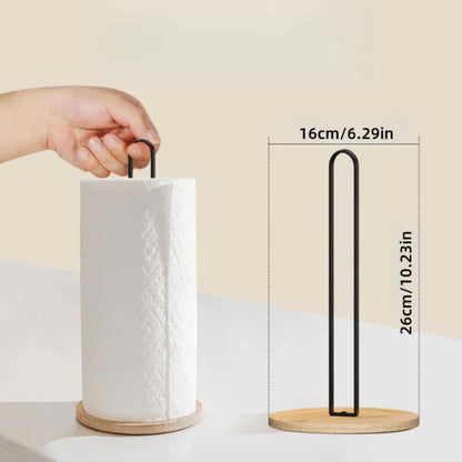Bamboo Paper Towel Holder