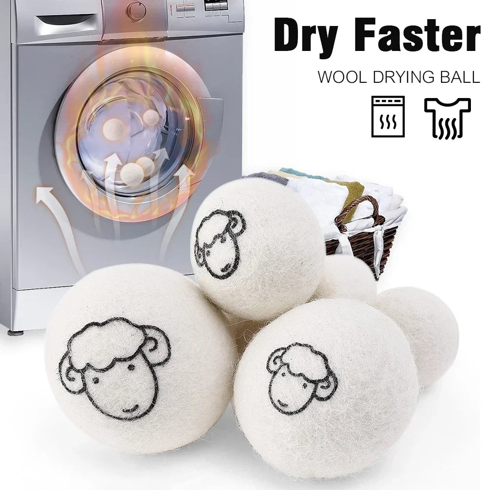 6Pcs Reusable Wool Dryer Balls