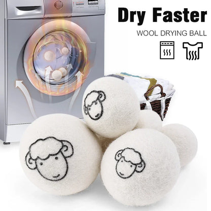 6Pcs Reusable Wool Dryer Balls