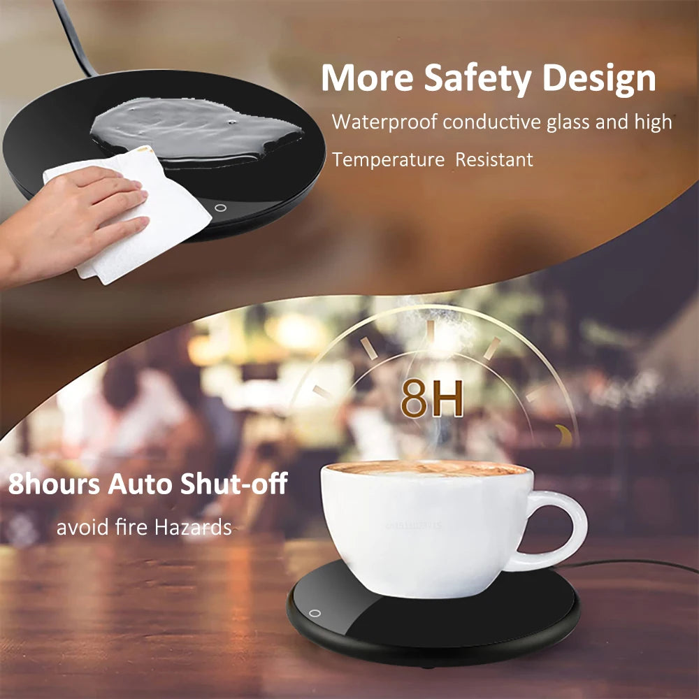 USB Mug Warmer – Electric Coffee Cup Heater with Thermostatic Coaster