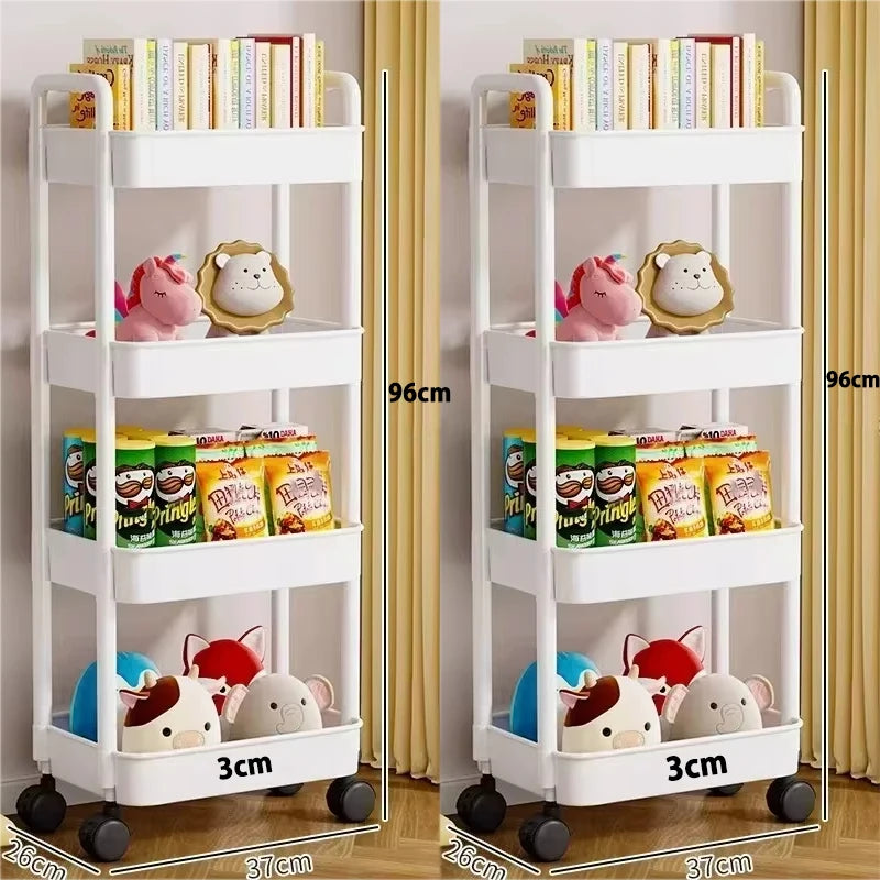 Mobile Storage Trolley – 5-Tier Organizer Cart with Wheels