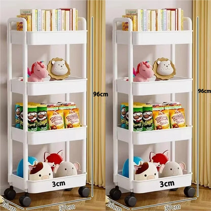 Mobile Storage Trolley – 5-Tier Organizer Cart with Wheels