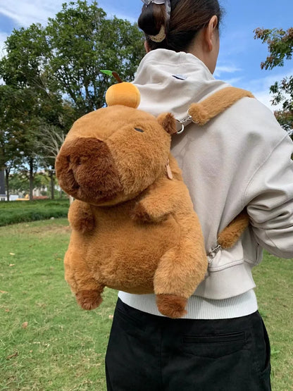 Capybara Plush Mini Backpack
