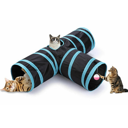 Foldable Cat Tunnel Play Toy