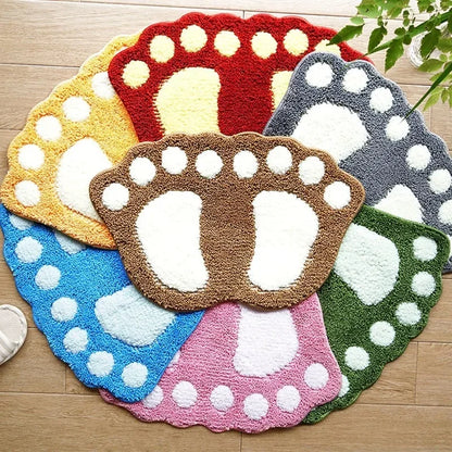Paw Shaped Bathroom Rug