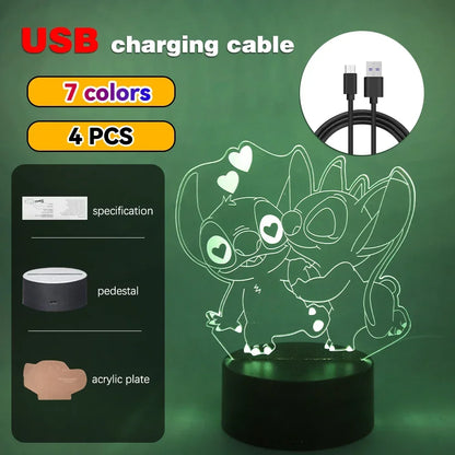 3D Illusion Stitch Night Light