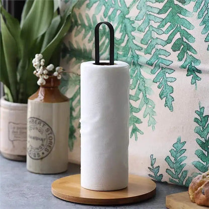 Bamboo Paper Towel Holder