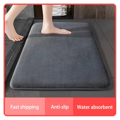 Absorbent Anti-Slip Bathroom Floor Mat