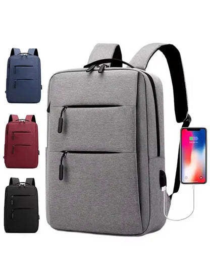 Multi-Layer Zippered Laptop Backpack