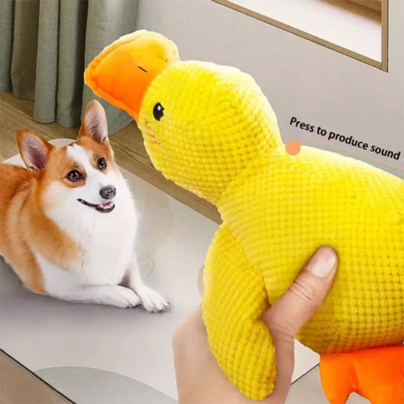 Plush Duck Squeak Toy for Dogs