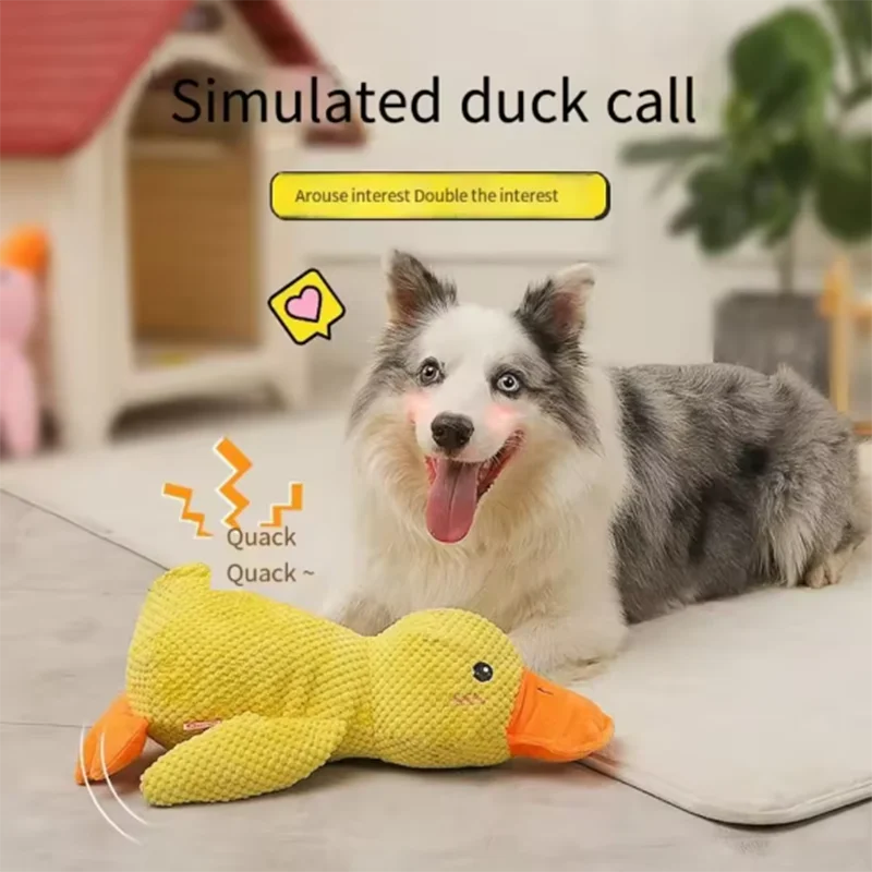 Plush Duck Squeak Toy for Dogs