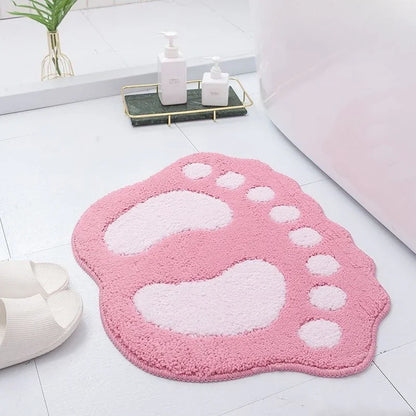 Paw Shaped Bathroom Rug
