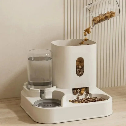 2-in-1 Food & Water Dispenser for Cats & Dogs