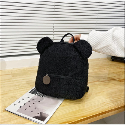 Plush Bear Ear Mini Backpack