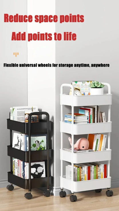 Mobile Storage Trolley – 5-Tier Organizer Cart with Wheels