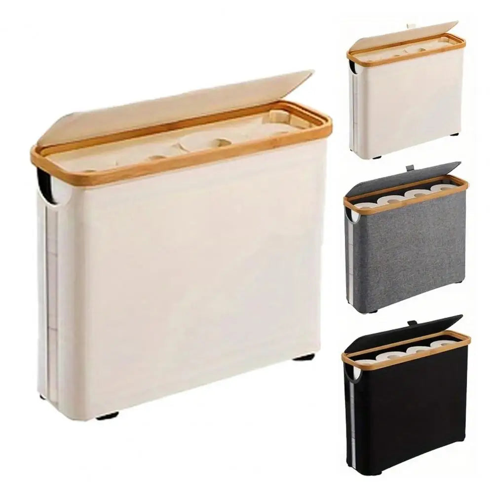 Toilet Paper Storage Basket with Lid