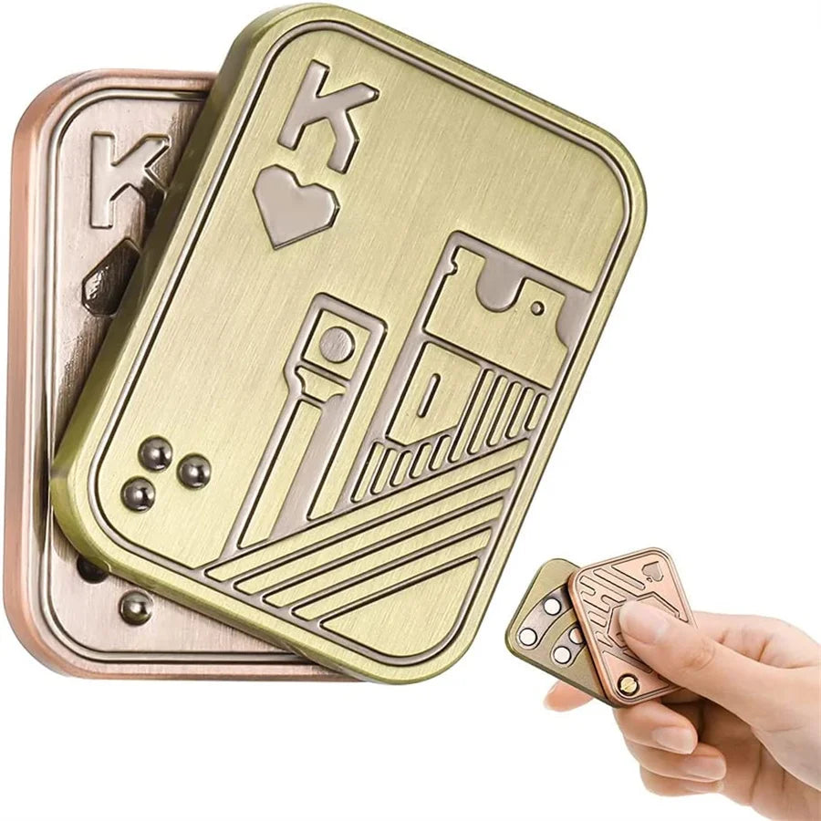 Double Sided King & Ace Metal Slider Stress Relief Toy