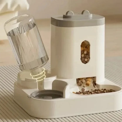 2-in-1 Food & Water Dispenser for Cats & Dogs