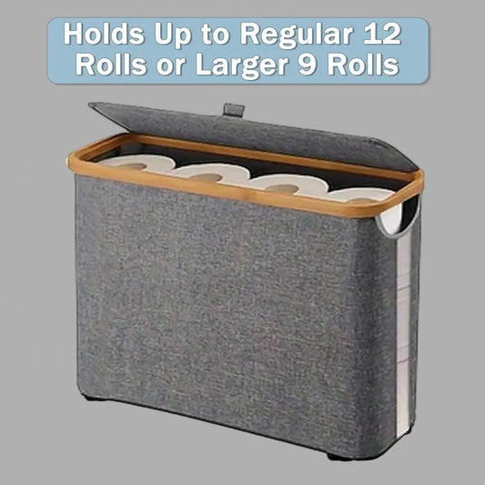 Toilet Paper Storage Basket with Lid