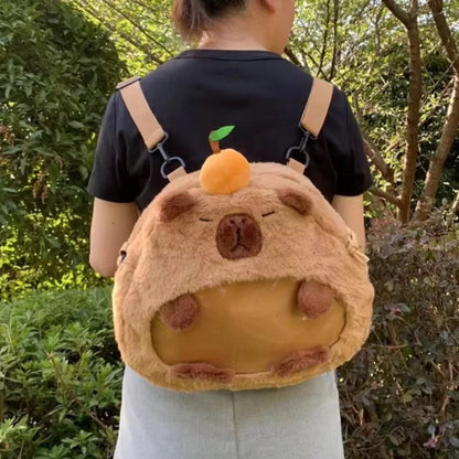 Capybara Plush Mini Backpack