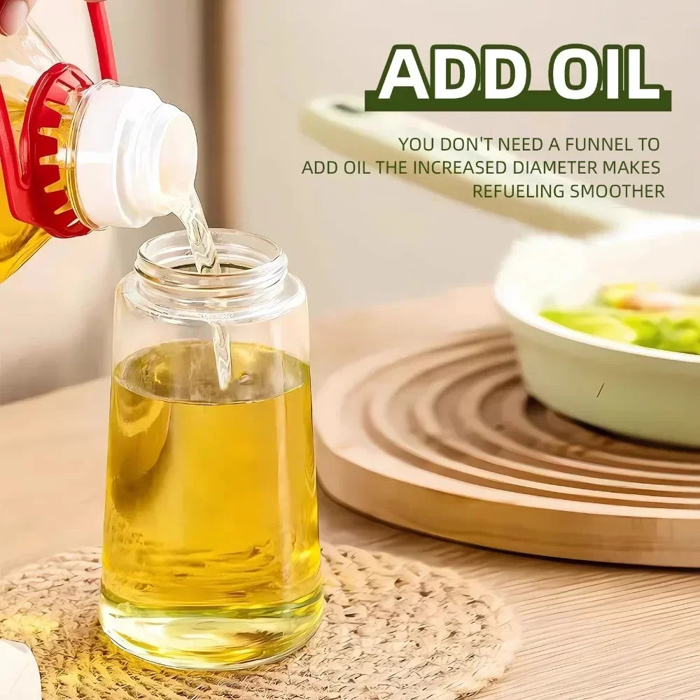 2-in-1 Olive Oil Dispenser & Sprayer Bottle