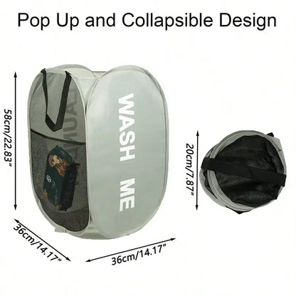Portable Mesh Pop-Up Laundry Hamper