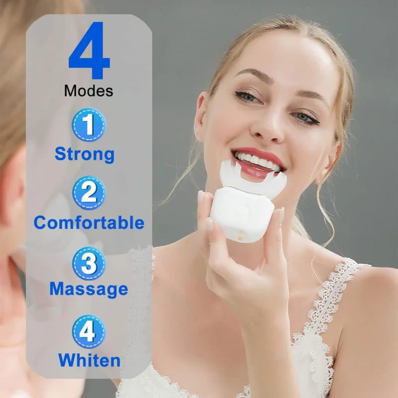 Intelligent Automatic U-Type Sonic Electric Toothbrush – USB Rechargeable with Blue Light Whitening