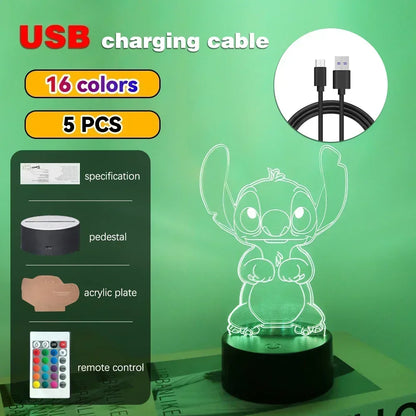 3D Illusion Stitch Night Light
