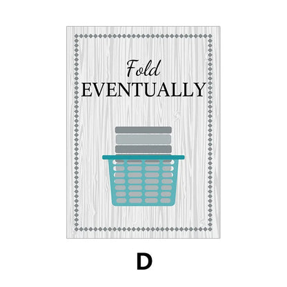 Modern Laundry Room Canvas Wall Art