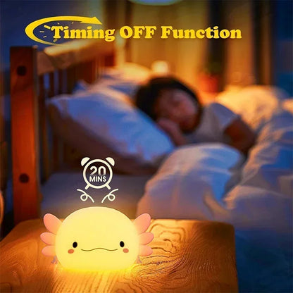 Cute LED Axolotl & Friends Night Light