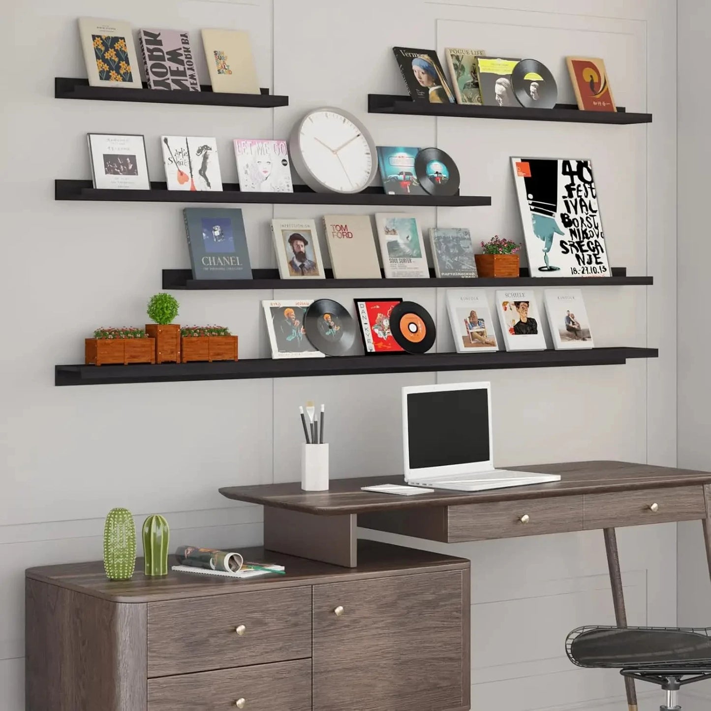 Aluminum Alloy Floating Wall Shelves