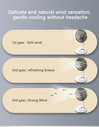 Portable Oscillating Standing Fan with Remote