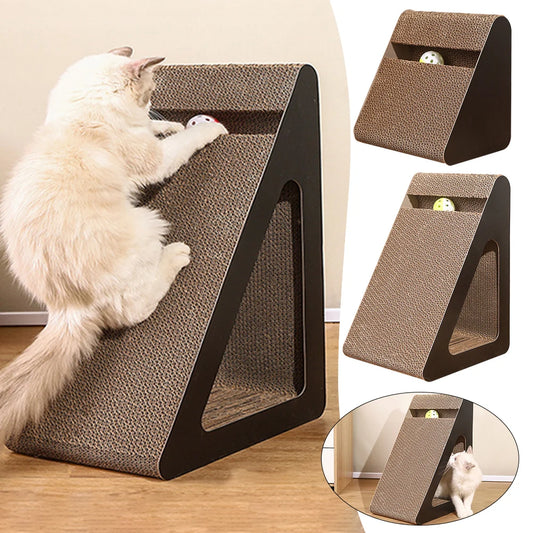2-in-1 Cat Scratcher & Interactive Toy