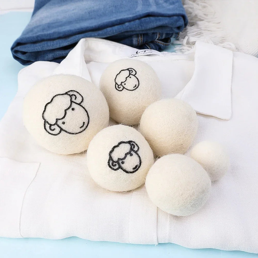 6Pcs Reusable Wool Dryer Balls