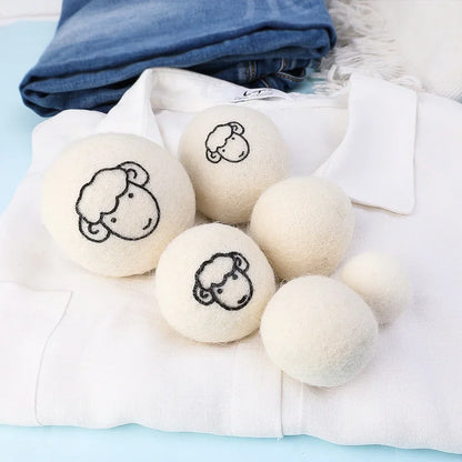 6Pcs Reusable Wool Dryer Balls