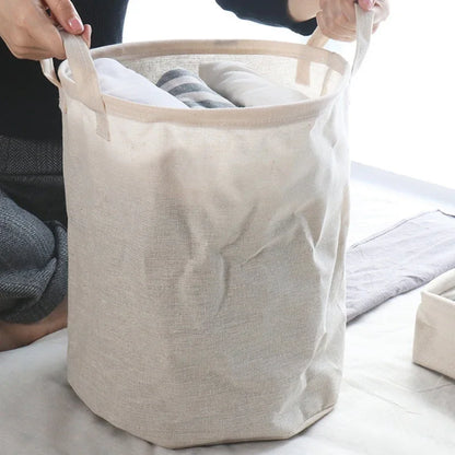 Eco-Friendly Large Foldable Laundry Basket with Handles