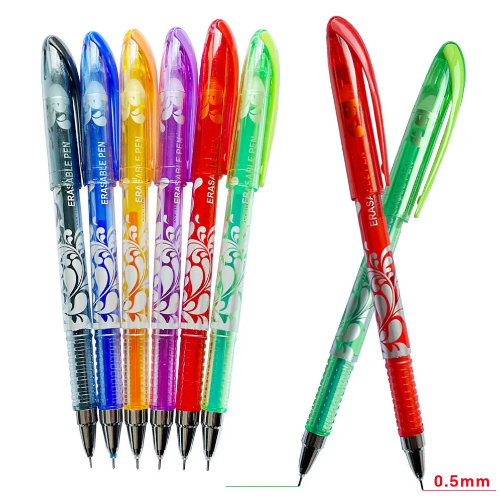 MagicWrite™ Erasable Gel Pen Set – 16-Piece Multicolor Creativity Collection (0.5mm)