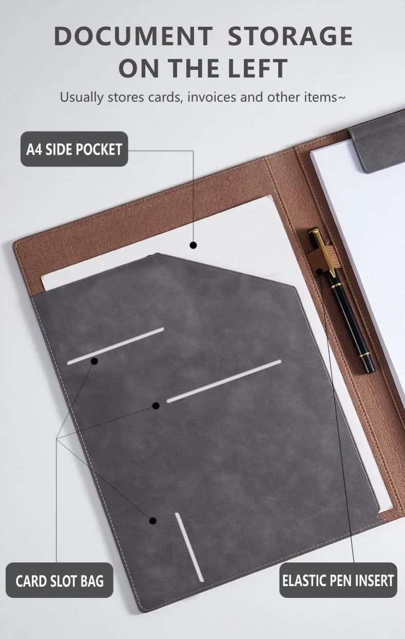 Leather Business Folder