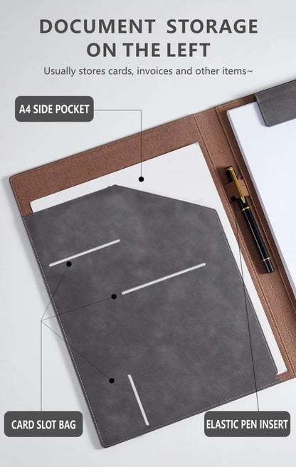 Leather Business Folder
