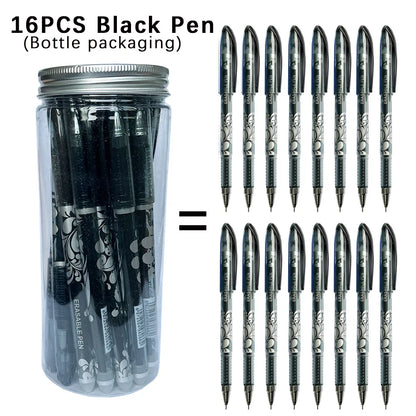 MagicWrite™ Erasable Gel Pen Set – 16-Piece Multicolor Creativity Collection (0.5mm)