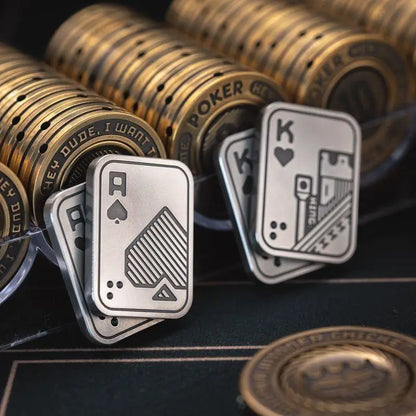 Double Sided King & Ace Metal Slider Stress Relief Toy