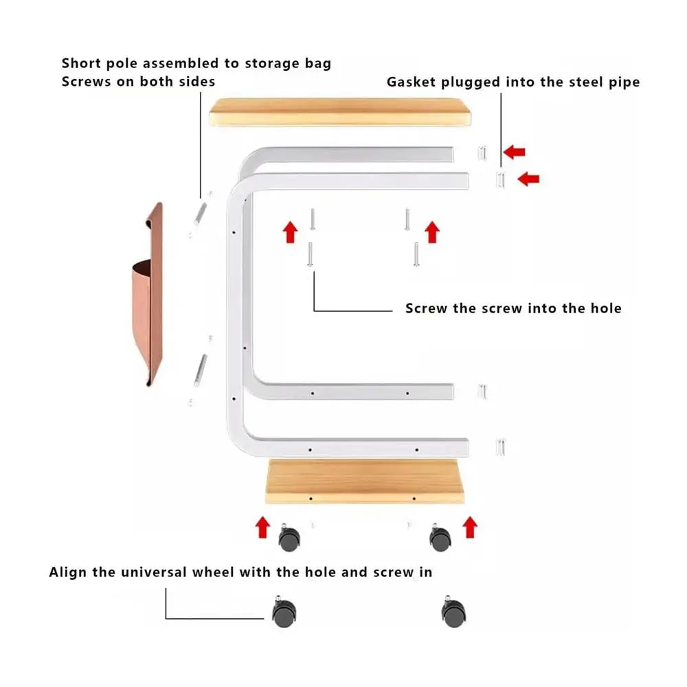 C-Shaped Side Table