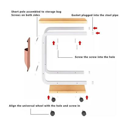 C-Shaped Side Table