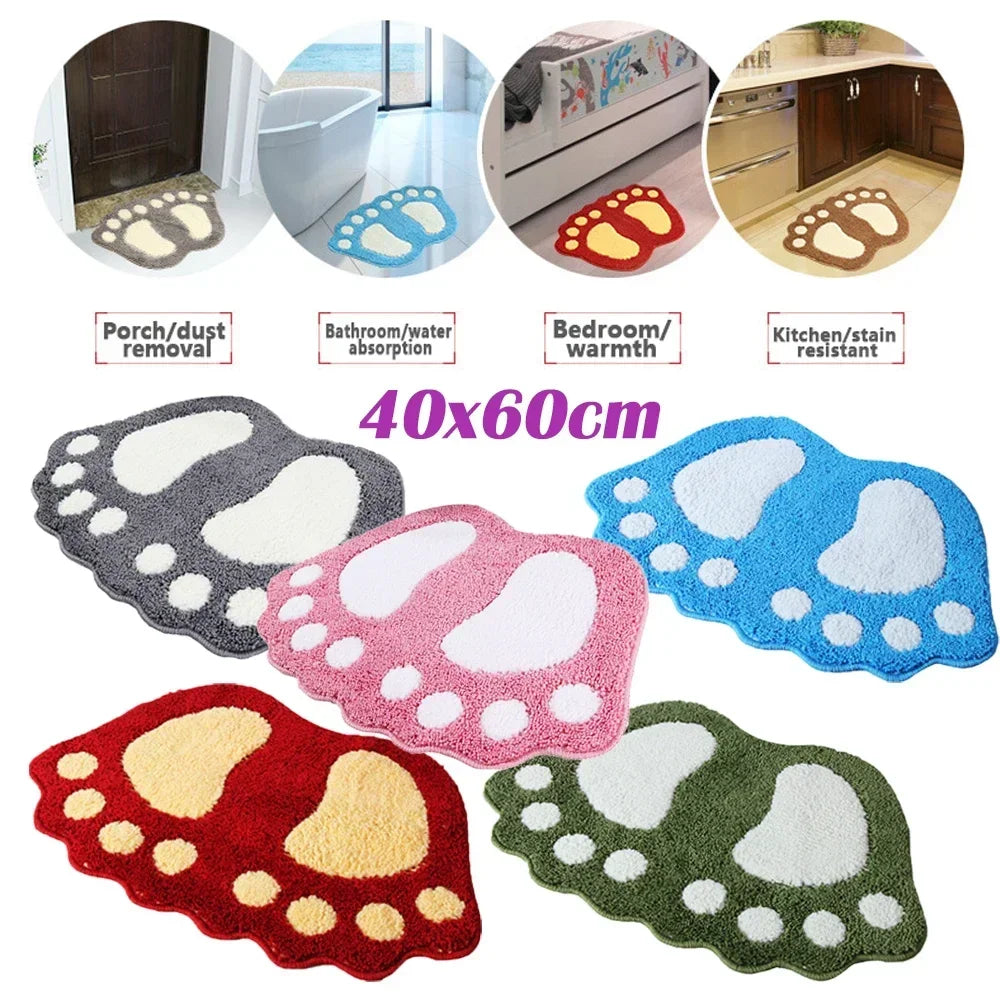 Paw Shaped Bathroom Rug
