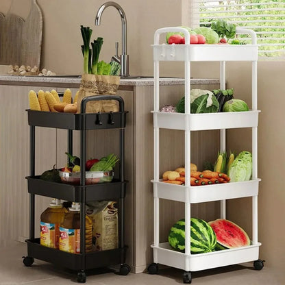 Mobile Storage Trolley – 5-Tier Organizer Cart with Wheels