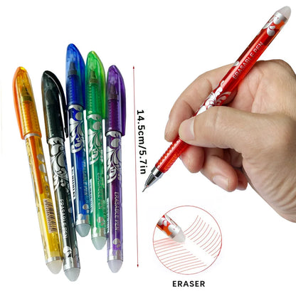 MagicWrite™ Erasable Gel Pen Set – 16-Piece Multicolor Creativity Collection (0.5mm)