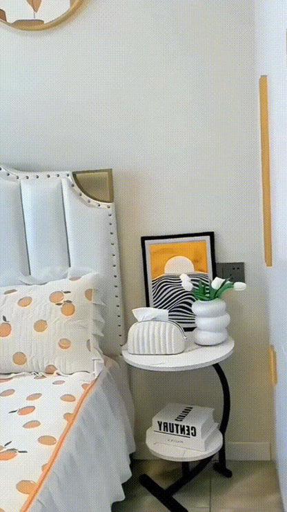 Mini Coffee Table –  2-Layer Side & Bedside Storage Table