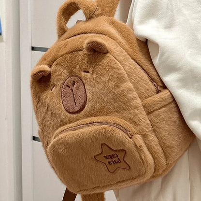 Capybara Plush Mini Backpack